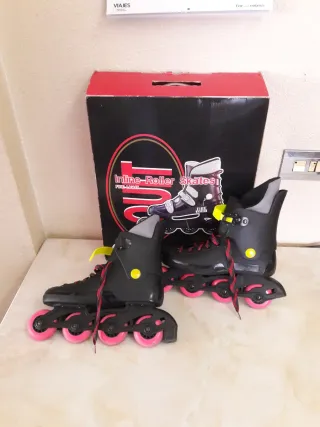 Patines en línea infantiles negros