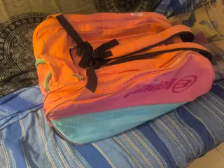 Paletero Padel Bullpadel Rosa y Azul