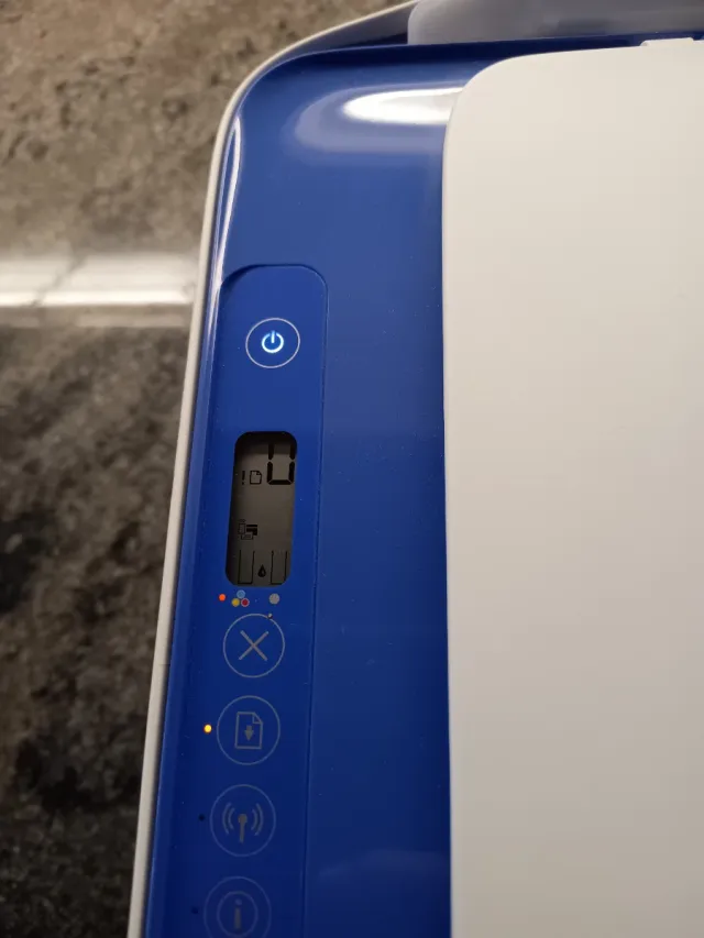 Impresora HP Desk Jet 2630 azul y blanca