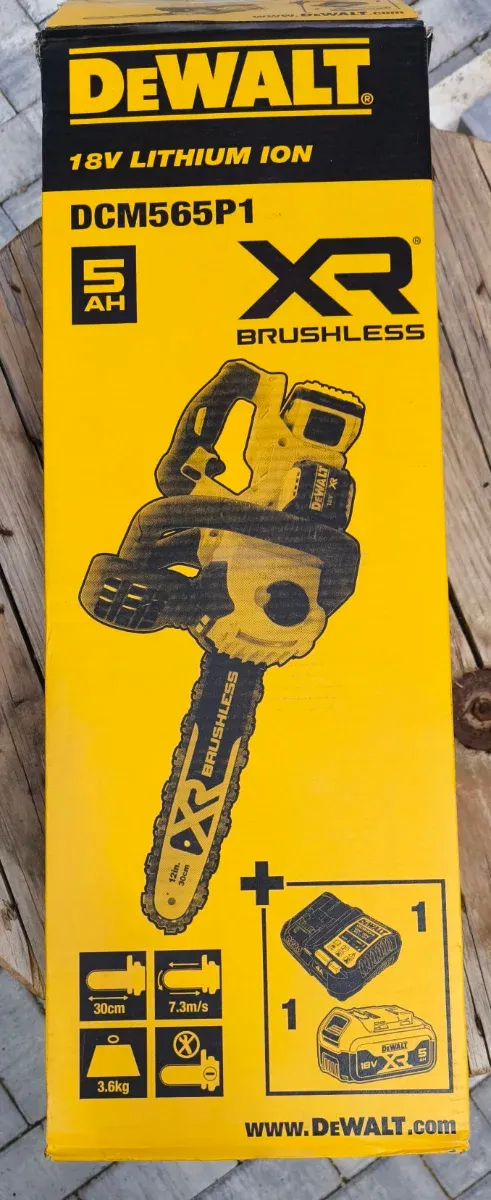 Motosierra Dewalt DCM565P1 18V 5Ah XR