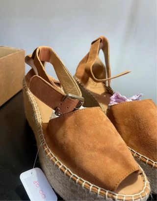 Alpargatas Castañer Cuña Marrón Talla 40