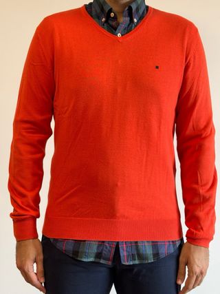 Jersey pico naranja Purificación García Talla M