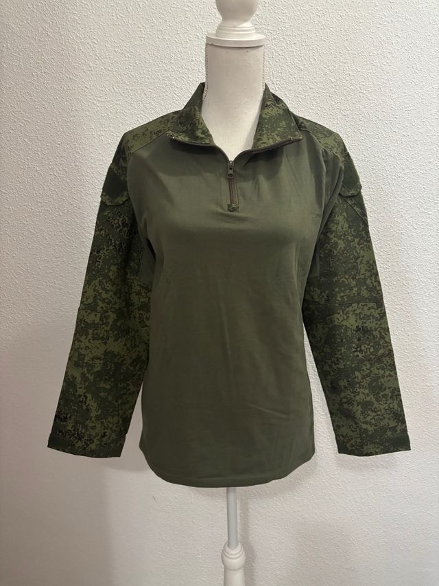 Camiseta Táctica Militar Camuflaje Verde