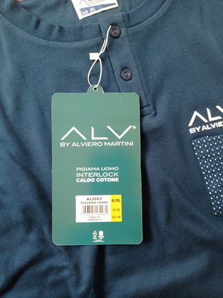 Pigiama uomo ALV by Alviero Martini blu caldo