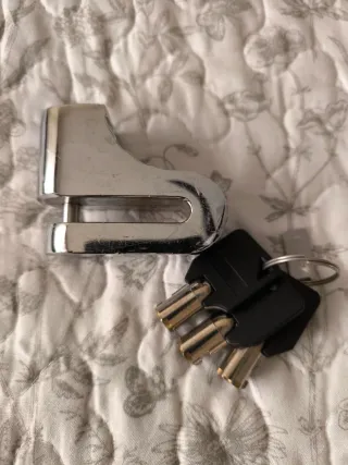 Antirrobo disco Moto + 3 llaves