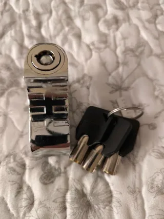 Antirrobo disco Moto + 3 llaves