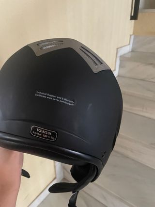 Casco Moto VEVOR Negro con Visera Transparente