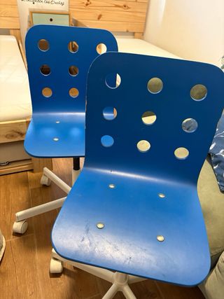 Silla de escritorio infantil azul