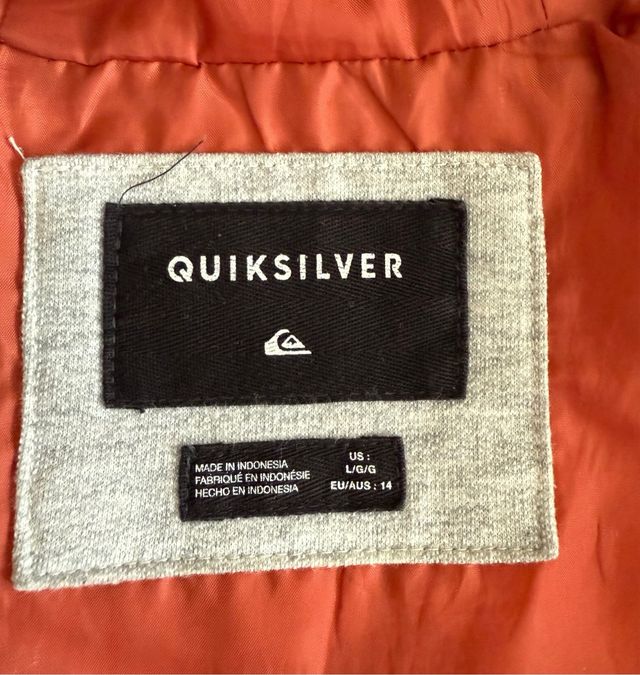 Plumífero Quiksilver adolescente T.14