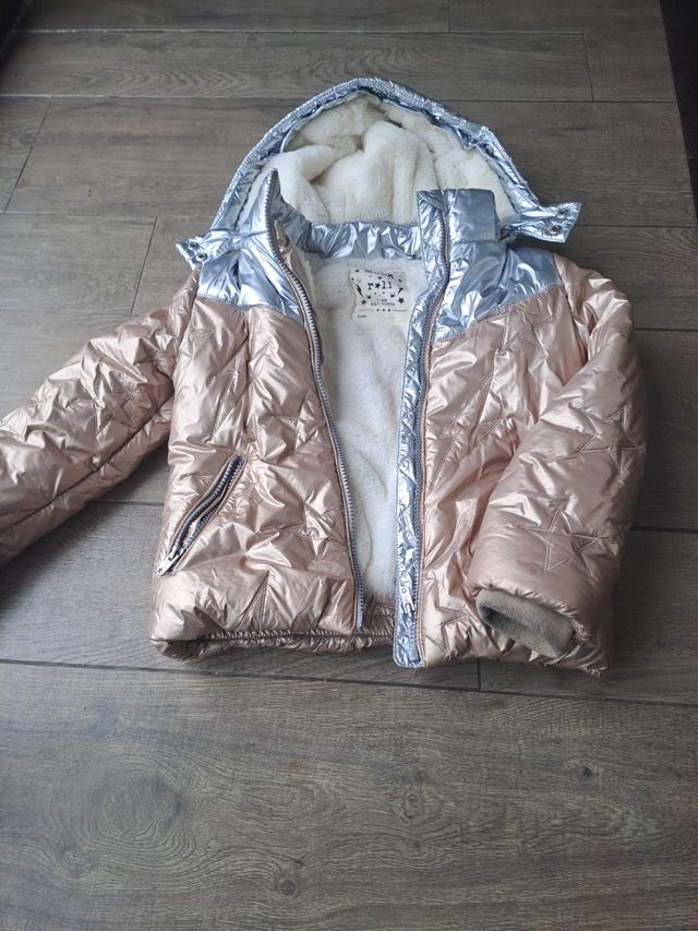 Plumas IKKS estrellas rosa talla 5 años