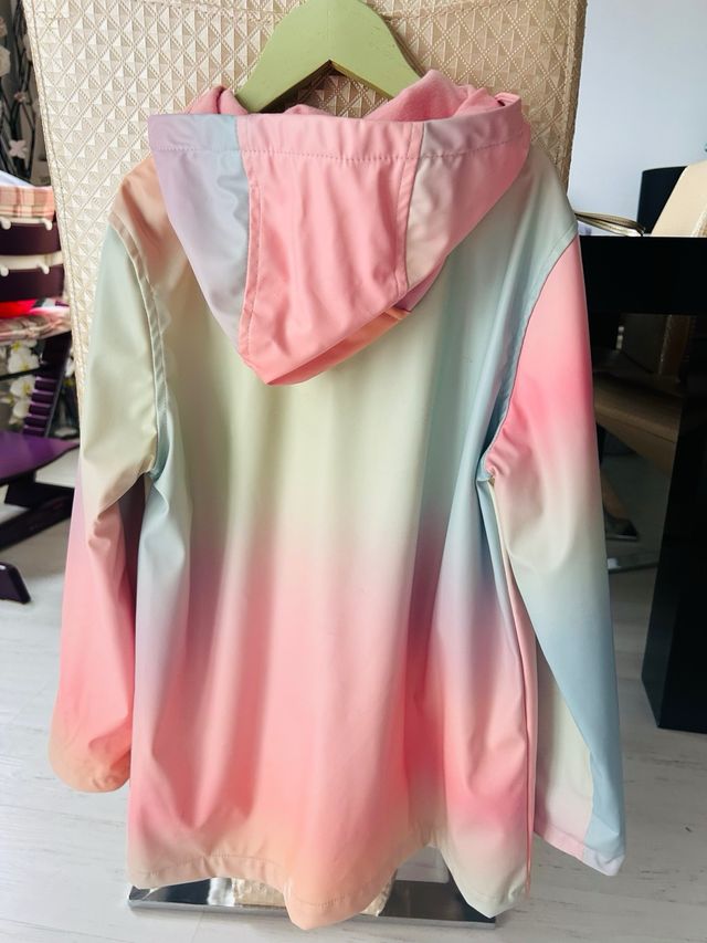 Chubasquero niña capucha multicolor