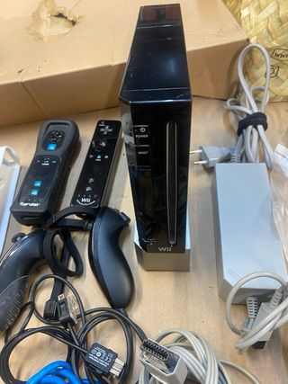 Consola Nintendo Wii Negra + Accesorios