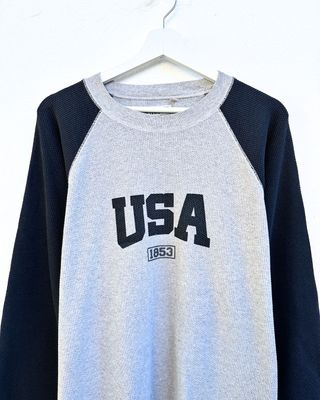 Levi’s USA sweatshirt vintage collegiate grey navy