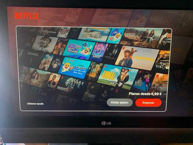 Televisión LG Negra