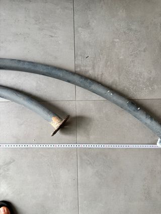 Baranda de hierro curva