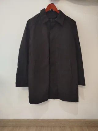 Massimo Dutti Gabardina Negra