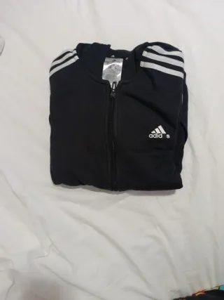 Sudadera Adidas Negra Cremallera Talla M