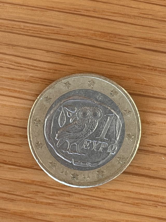 Moeda 1€ Grécia 2002 - Cunhada na Finlândia