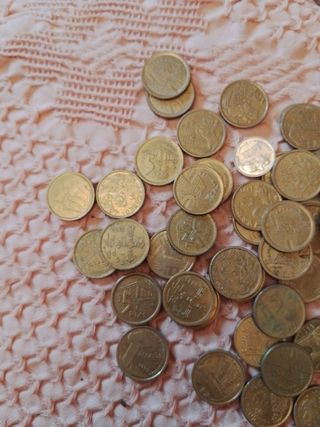 Lote monedas 1 y 5 pesetas
