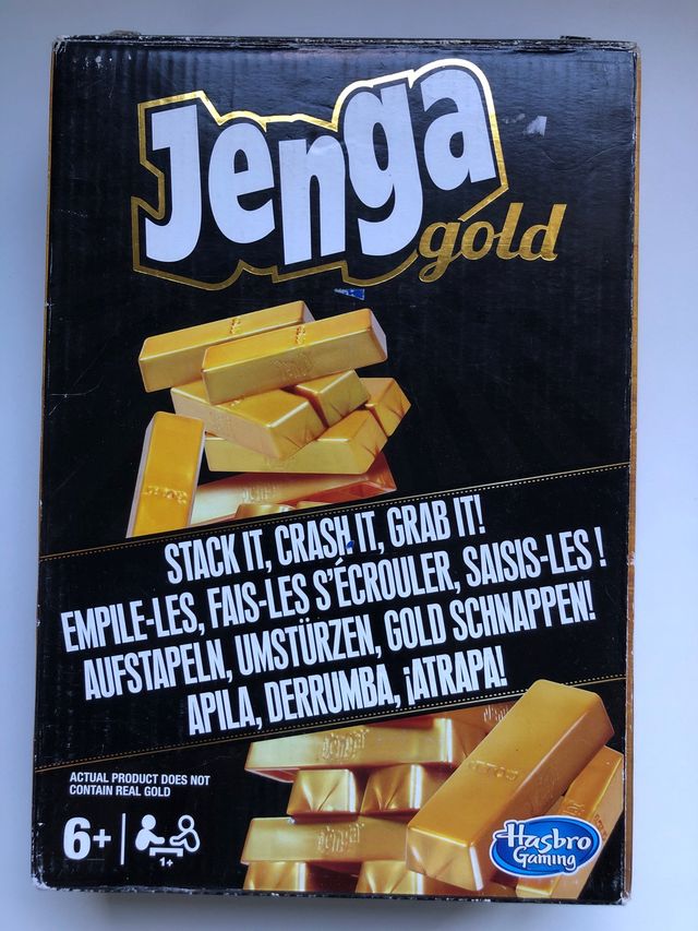 Jenga Gold Hasbro Gaming Juego Mesa