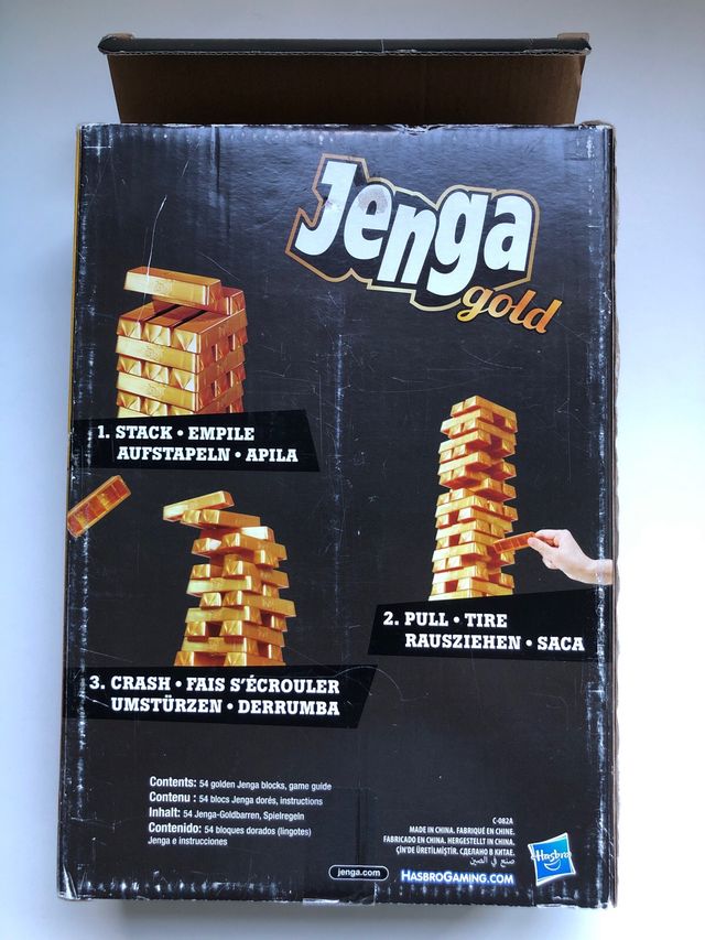 Jenga Gold Hasbro Gaming Juego Mesa