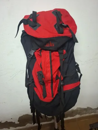 Mochila Montaña High Lands 80L Negra/Roja