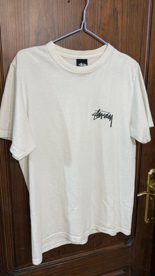 Camiseta Stüssy S Negra Logo Bola 8