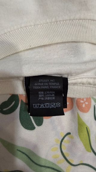 Camiseta Stüssy S Negra Logo Bola 8