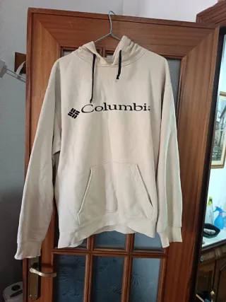 Sudadera Columbia Beige con Capucha