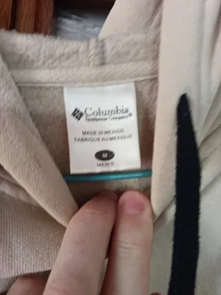 Sudadera Columbia Beige con Capucha