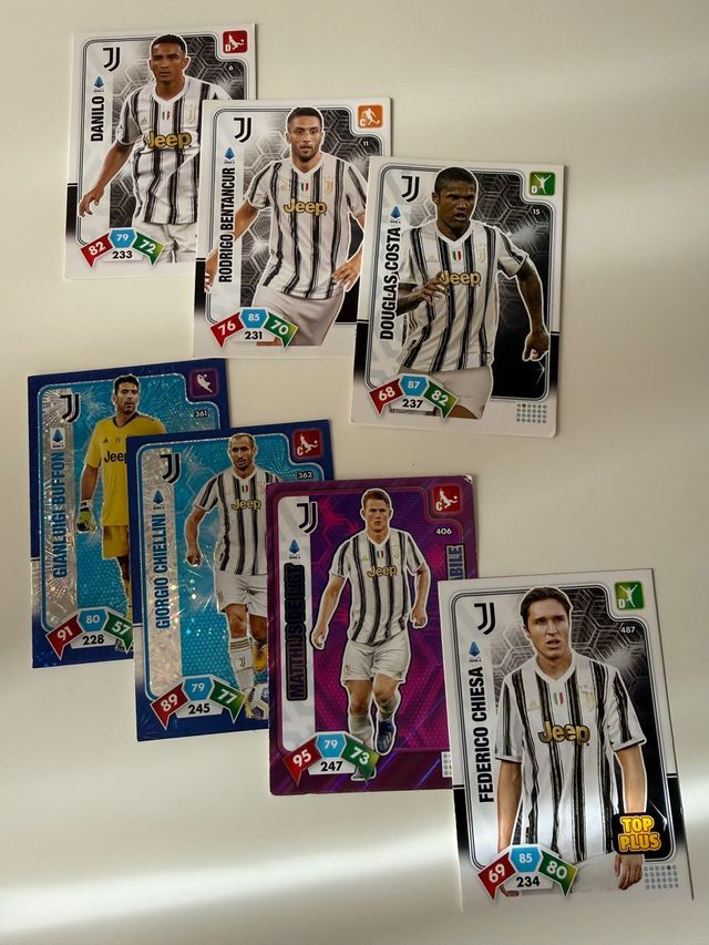 Carte Juventus Adrenalyn XL vari anni