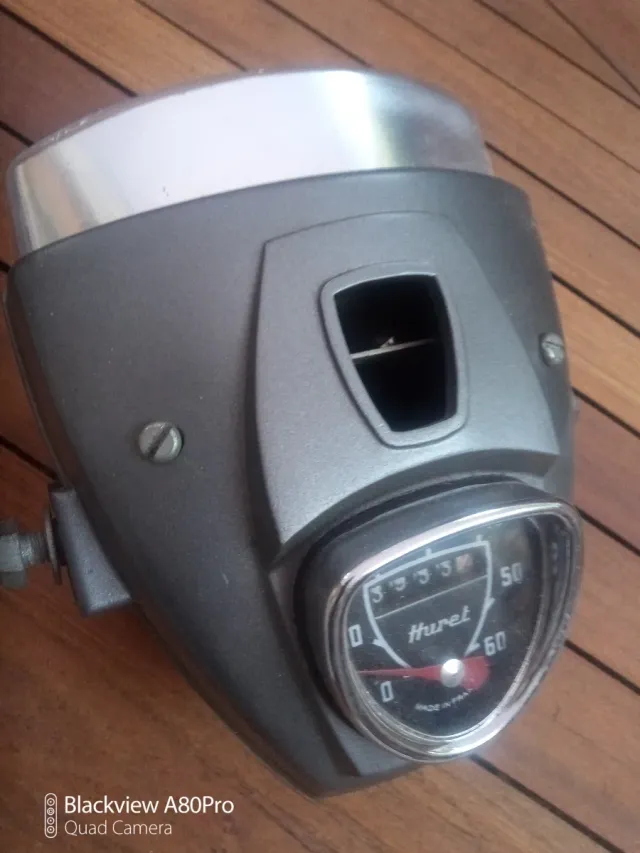 Faro Mobylette con velocímetro Huret
