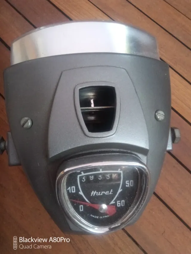 Faro Mobylette con velocímetro Huret