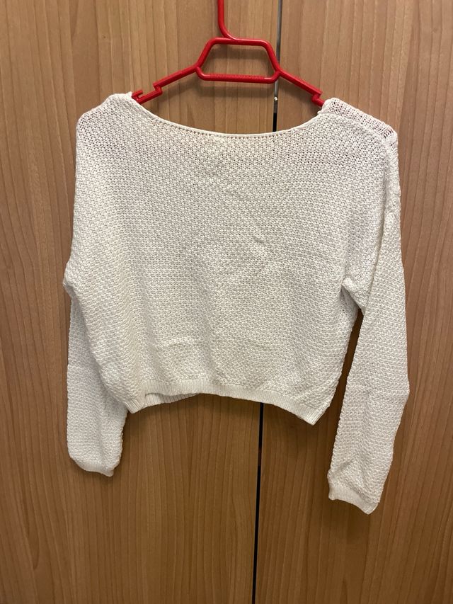 Jersey blanco tejido