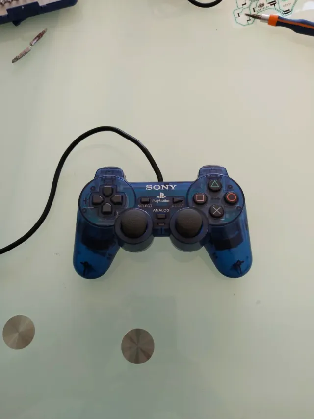 Mando PS2 DualShock 2 ocean blue