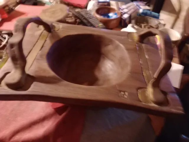 Cuenco de madera y cobre Marchal