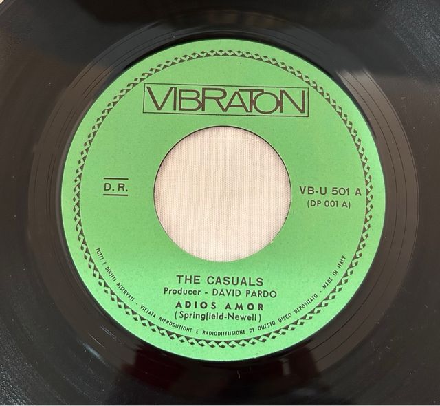 Disco Vinile The Casuals Adios Amor VB-U 501