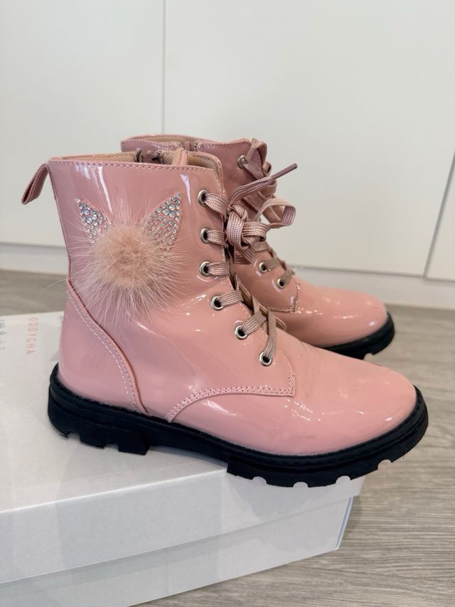 Botas niña Conguitos rosa charol Talla 34