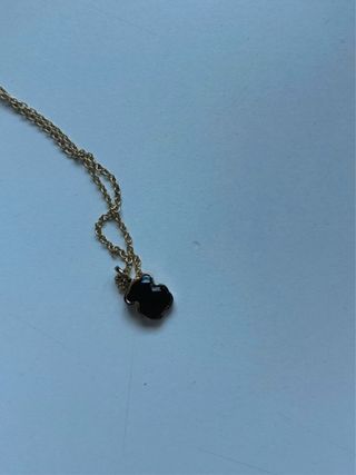 Collar Tous Icon Color Baño Oro 18kt Negro