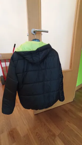 Cazadora Le Coq Sportif Negra y Verde Hombre