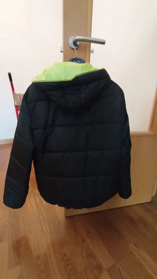 Cazadora Le Coq Sportif Negra y Verde Hombre