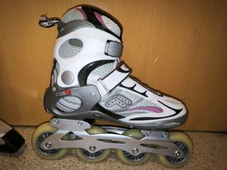 Patines en línea Fila blancos y rosas
