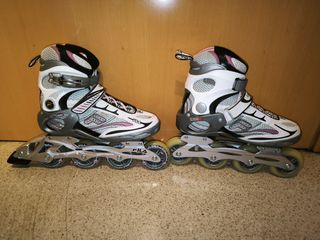 Patines en línea Fila blancos y rosas