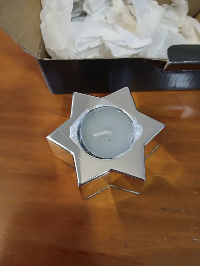 Portavelas Navidad (estrella, árbol, campana)