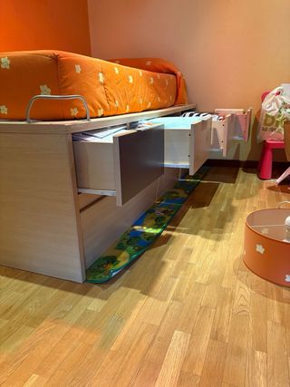 Cama nido con 2 camas y 4 cajones