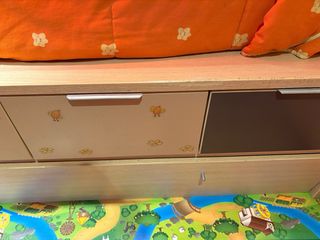 Cama nido con 2 camas y 4 cajones