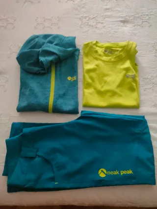 Conjunto Neak Peak niño verde azulado
