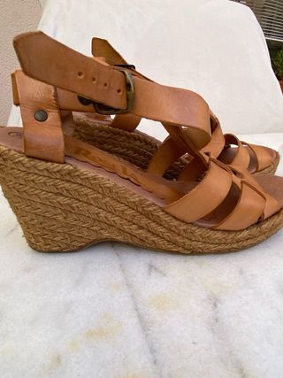 Sandalias RoseLa Talla 38 Cuero Camel