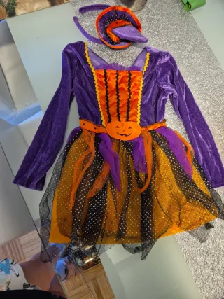 Disfraz Niña Halloween Calabaza Talla Única