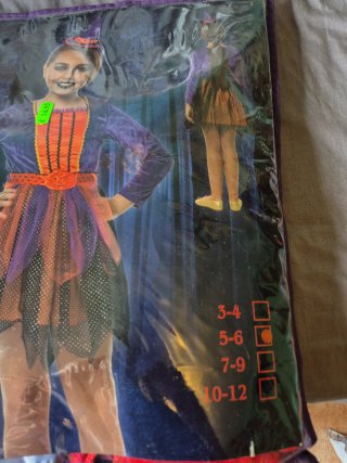 Disfraz Niña Halloween Calabaza Talla Única